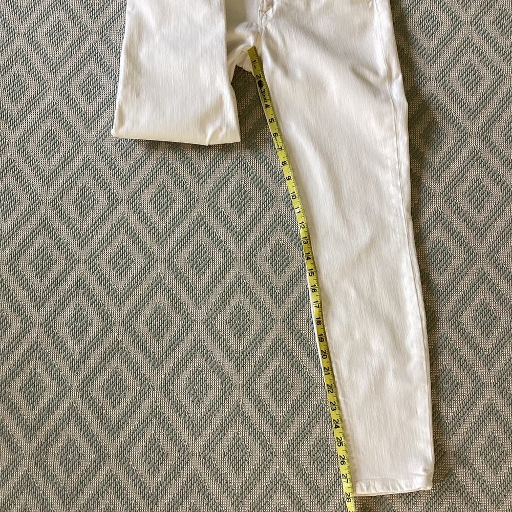 J. Crew Trademark Toothpick Skinny White Jeans Size 28 - Picture 8 of 11